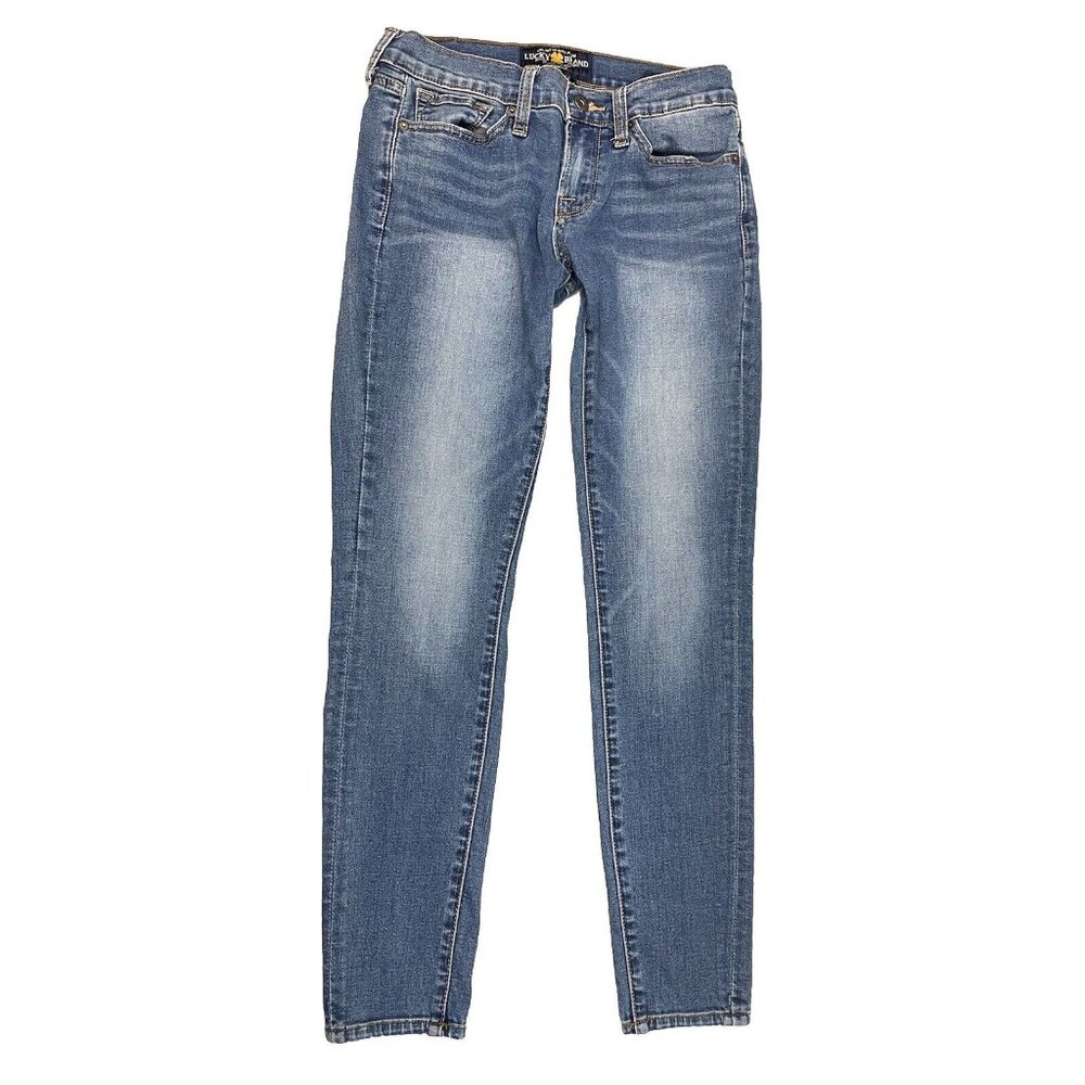 WOMEN'S LUCKY BRAND SIZE 4/27 REGULAR CHARLIE SKUNNY MEDIUM WASH